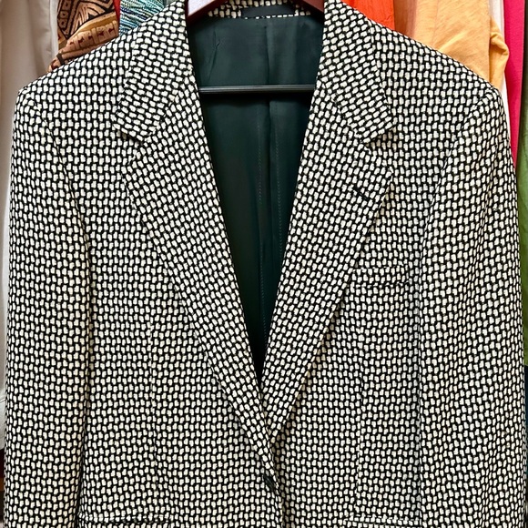Versace Black and White Blazer Sharp! Size medium - Picture 1 of 3